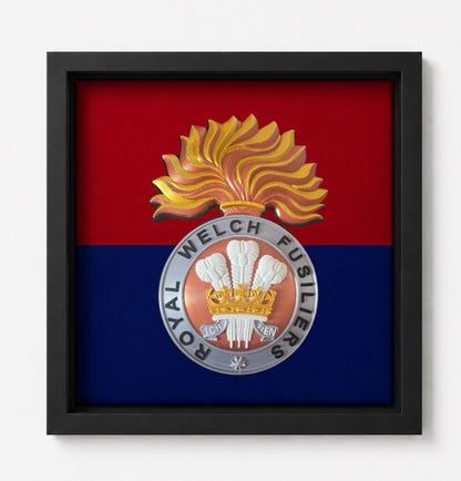 Royal Welch Fusiliers Cap Badge Display Frame | Official MOD-Licensed Gift