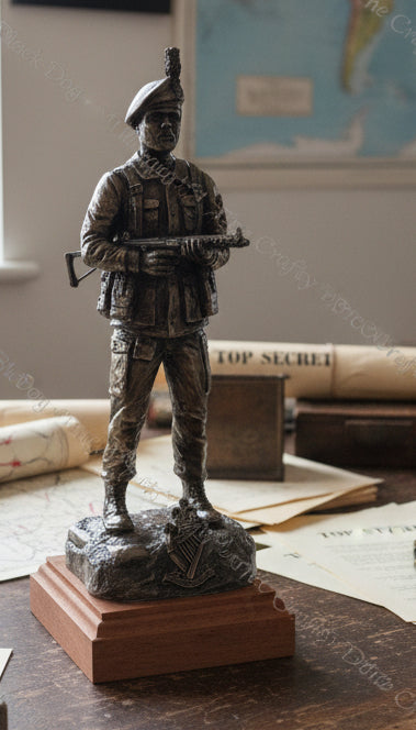 Royal Irish Ranger on Patrol Cold Cast Bronze Statue | Made in Britain
