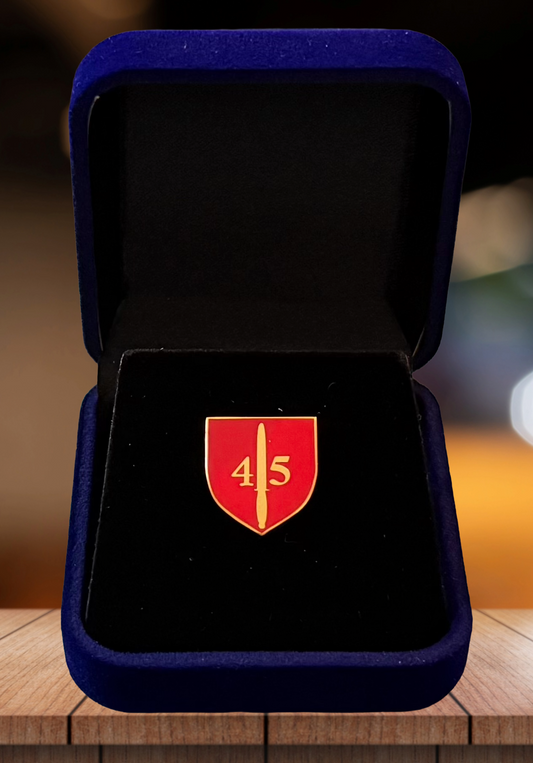 45 Commando RM Shield - Enamel Lapel Pin