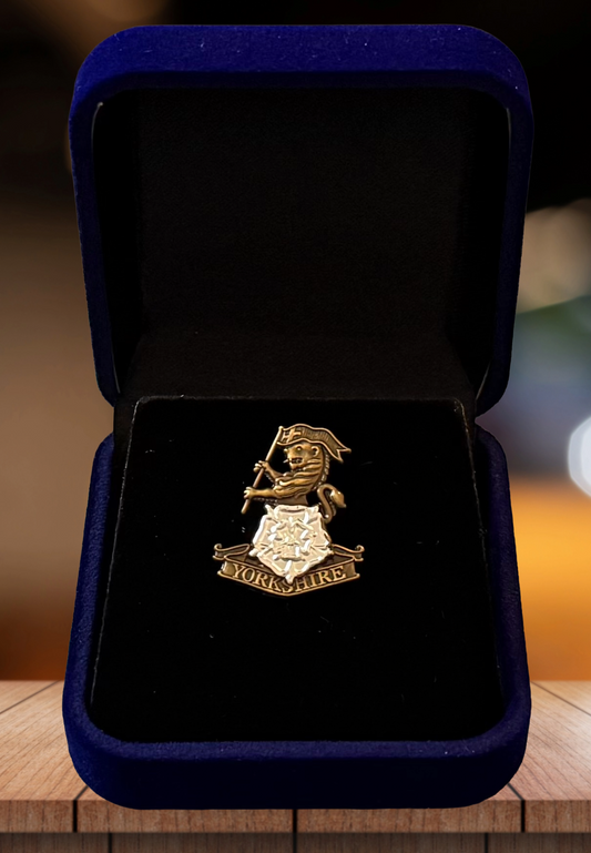 Royal Yorkshire Regiment Bronze - Enamel Lapel Pin