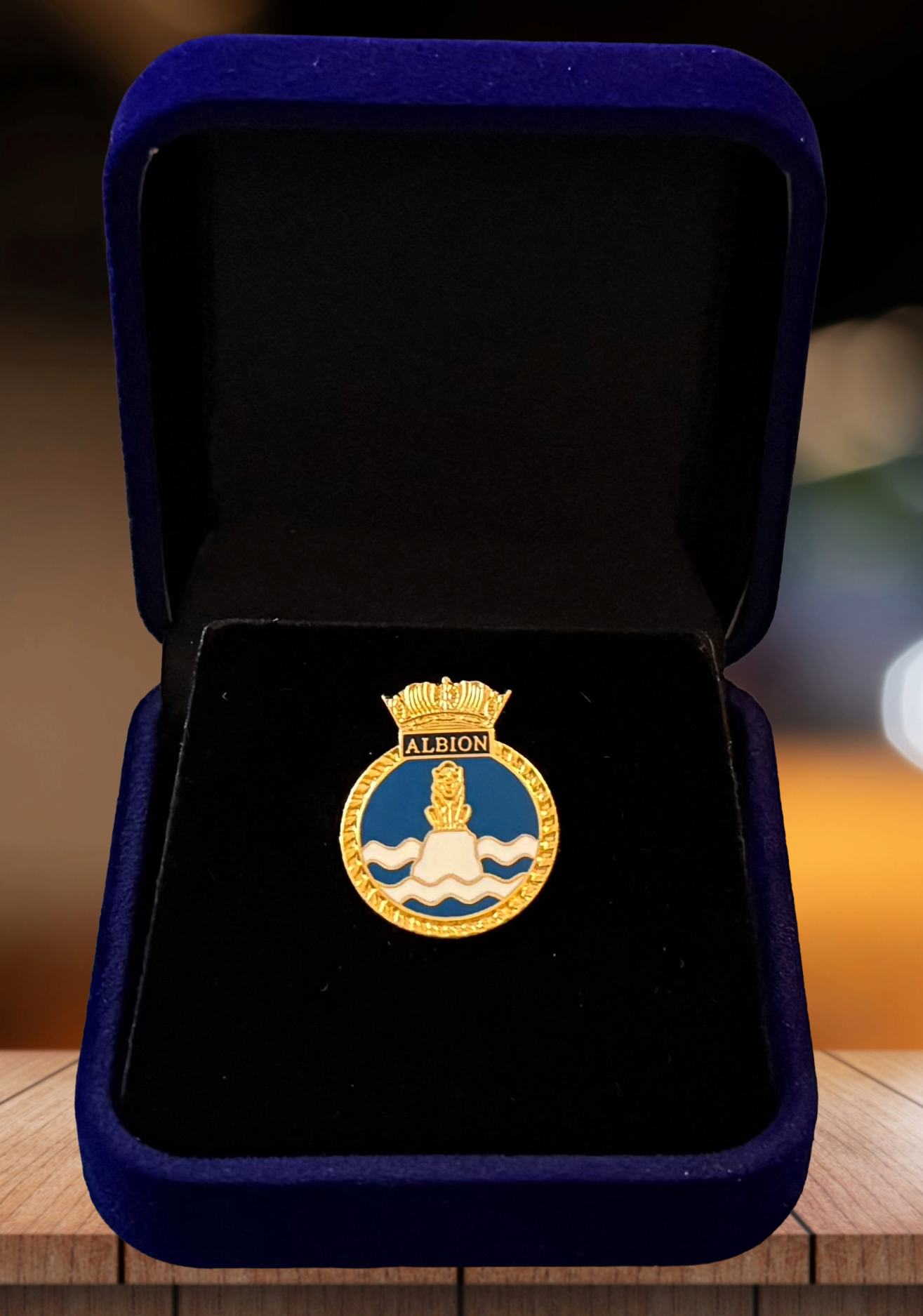 HMS Albion - Enamel Lapel Pin