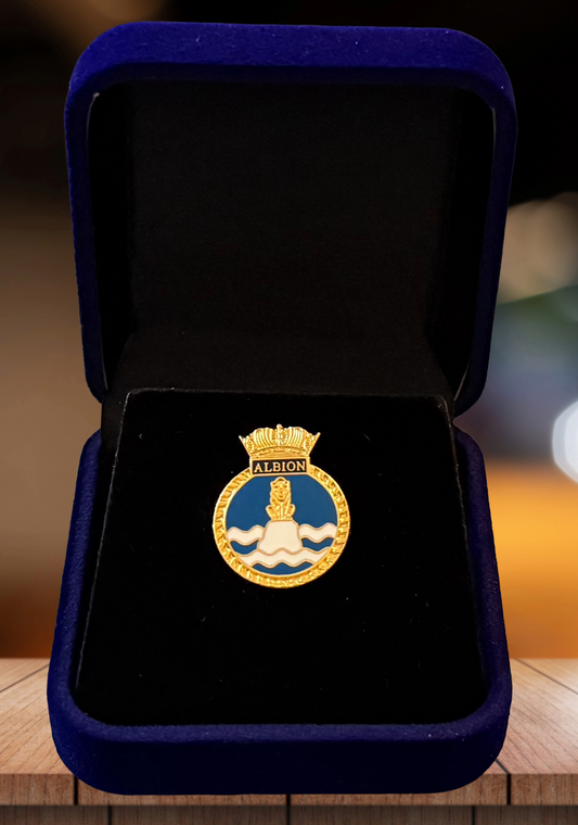 HMS Albion - Enamel Lapel Pin