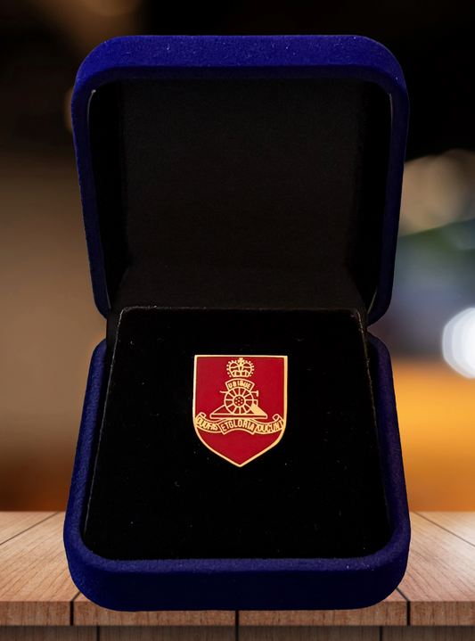 Royal Artillery Cap Badge Shield - Enamel Lapel Pin