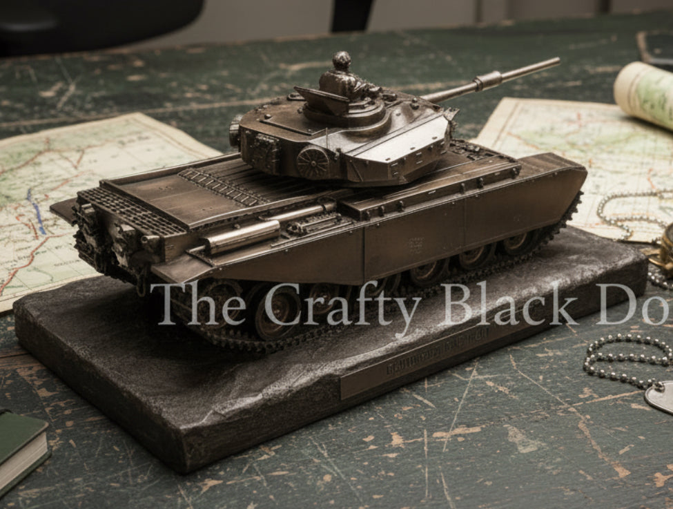 Centurion Mk5 Main Battle Tank Cold Cast Bronze Military Statue