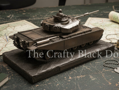 Centurion Mk5 Main Battle Tank Cold Cast Bronze Military Statue