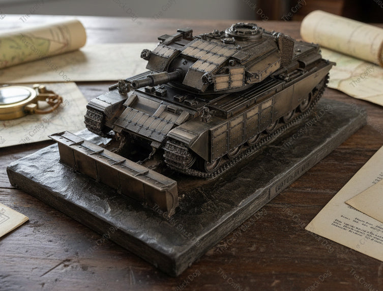Centurion AVRE Cold Cast Bronze Military Statue | Handmade in England