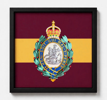 Royal Regiment of Fusiliers Cap Badge Display Frame – King's Crown | Officially Licensed