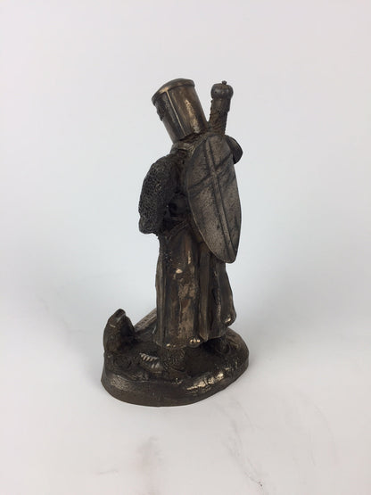 Knight Templar Standing 1120 Cold Cast Bronze Statue | Handmade in England