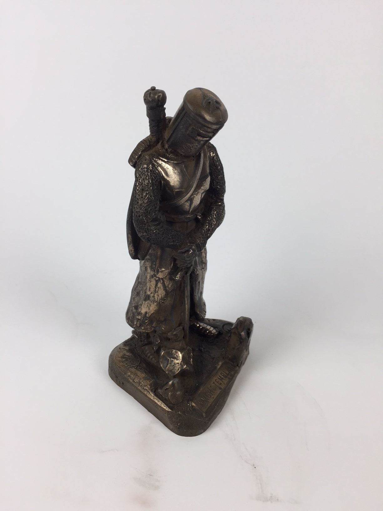 Knight Templar Standing 1120 Cold Cast Bronze Statue | Handmade in England