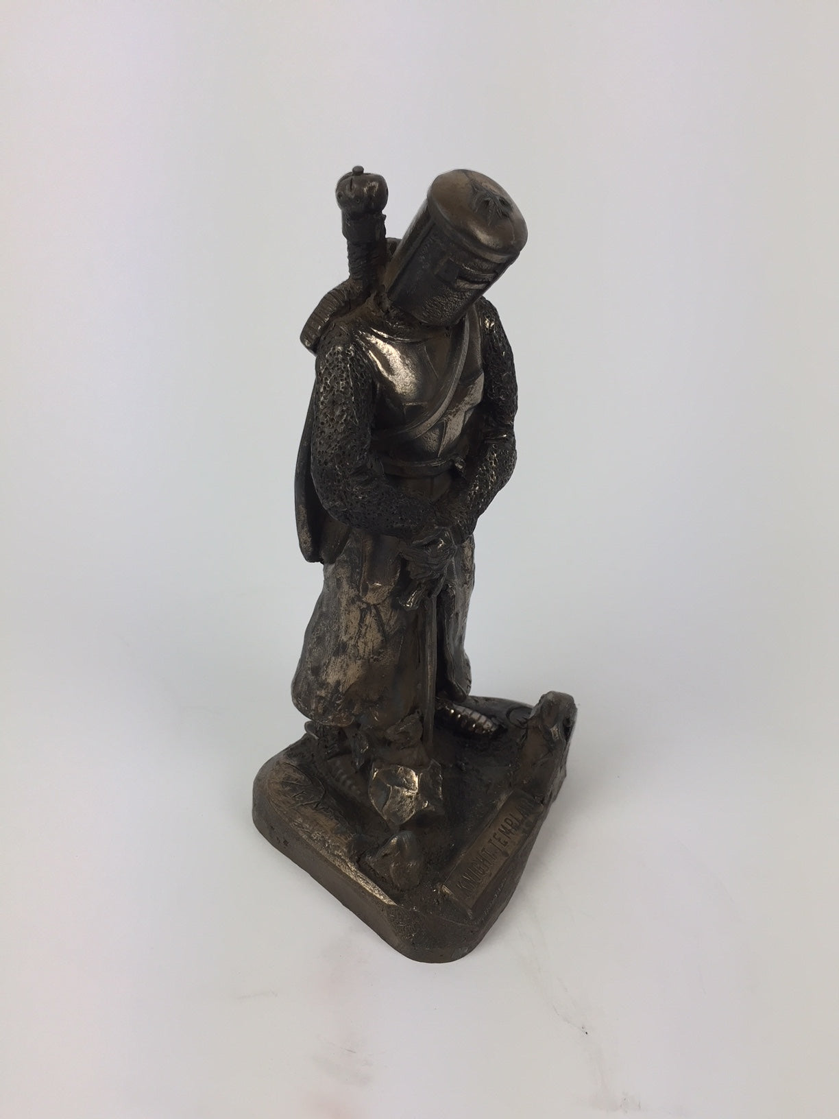 Knight Templar Standing 1120 Cold Cast Bronze Statue | Handmade in England