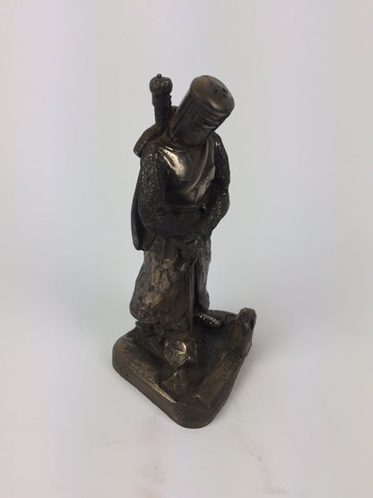 Knight Templar Standing 1120 Cold Cast Bronze Statue | Handmade in England