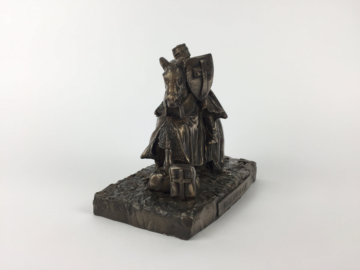 Knight Templar On Horse 1177 Cold Cast Bronze Military Statue