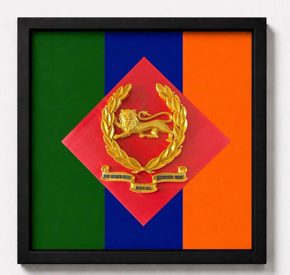 King's Own Royal Border Regiment Cap Badge Display Frame | Official MOD-Licensed Gift