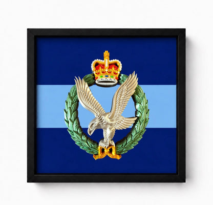 Army Air Corps Queen's Crown Cap Badge Display Frame | Official MOD-Licensed Gift