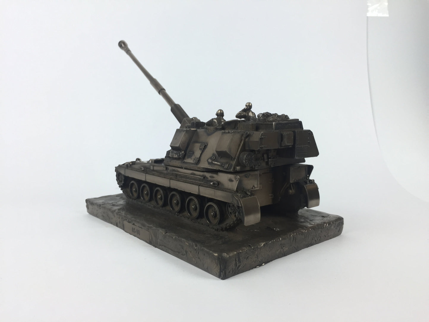 AS-90 Self Propelled Gun Cold Cast Bronze Military Statue | Handmade in England