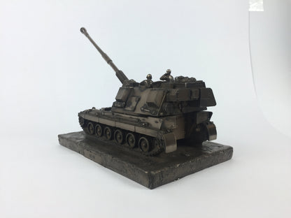 AS-90 Self Propelled Gun Cold Cast Bronze Military Statue | Handmade in England