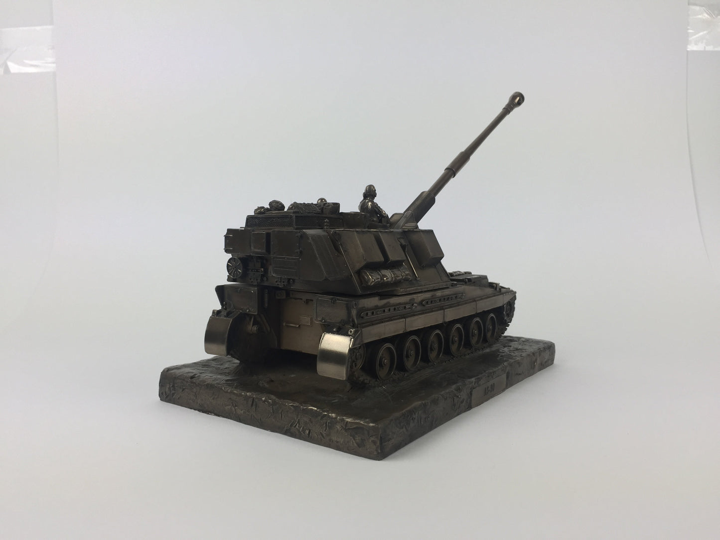 AS-90 Self Propelled Gun Cold Cast Bronze Military Statue | Handmade in England