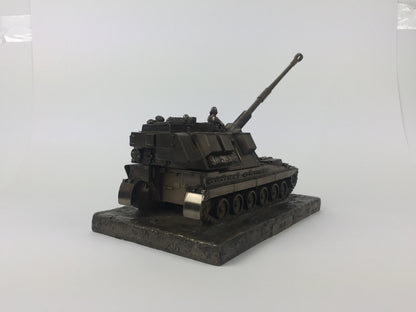 AS-90 Self Propelled Gun Cold Cast Bronze Military Statue | Handmade in England