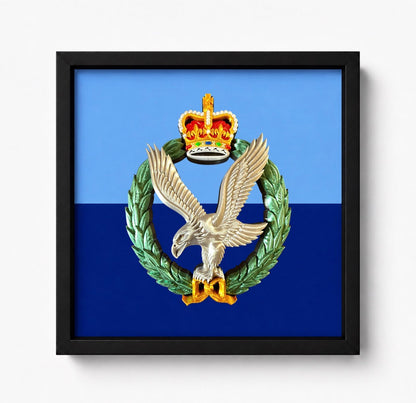 Army Air Corps Queen's Crown Cap Badge Display Frame | Official MOD-Licensed Gift