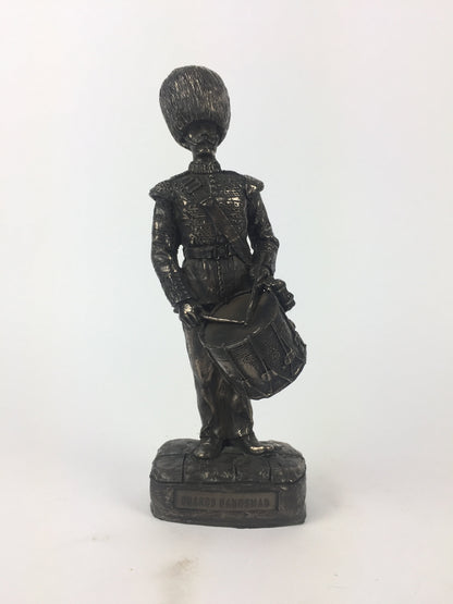 Guardsman Drummer Cold Cast Military Statue | Handmade in England