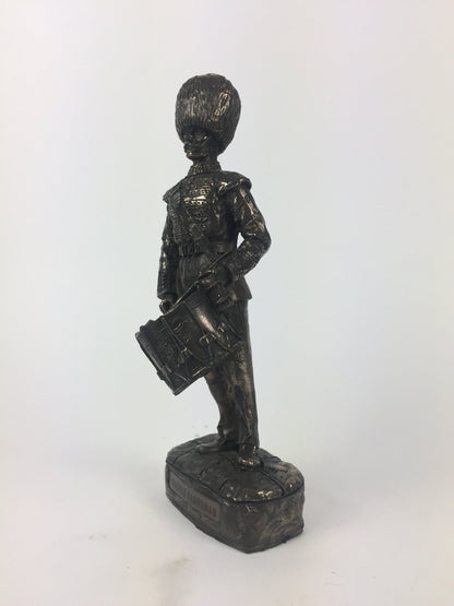 Guardsman Drummer Cold Cast Military Statue | Handmade in England