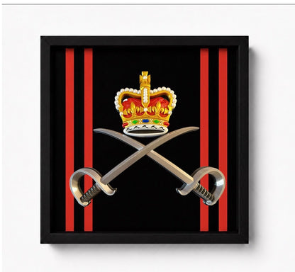 RAPTC Queen's Crown Cap Badge Display Frame | Official MOD-Licensed Gift