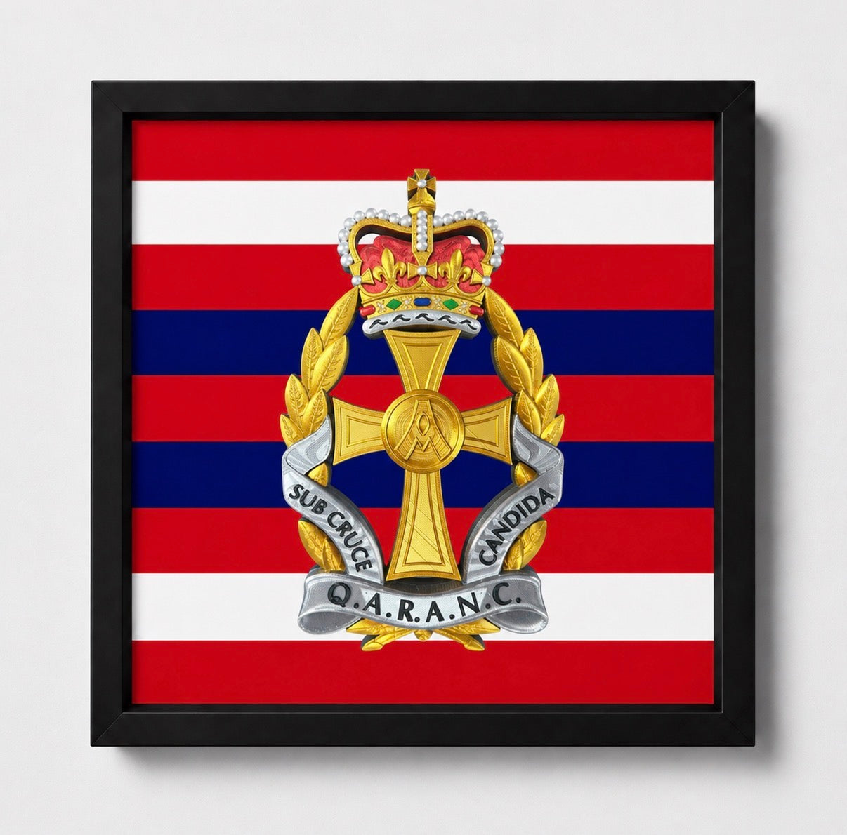 QARANC Queen's Crown Cap Badge Display Frame | Official MOD-Licensed Gift