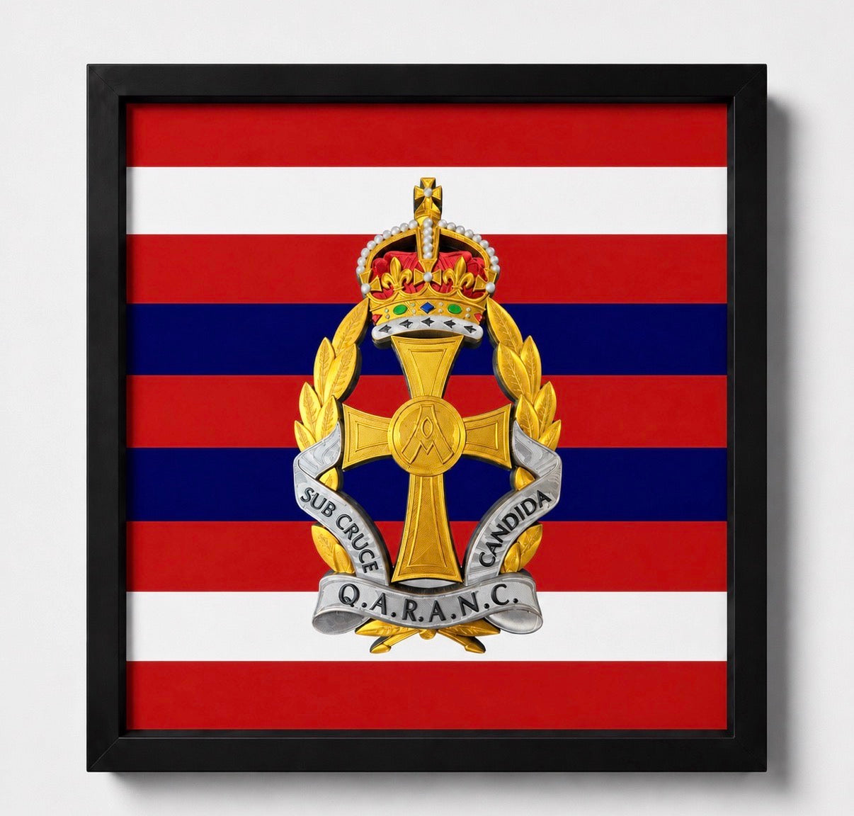 QARANC King's Crown Cap Badge Display Frame | Official MOD-Licensed Gift