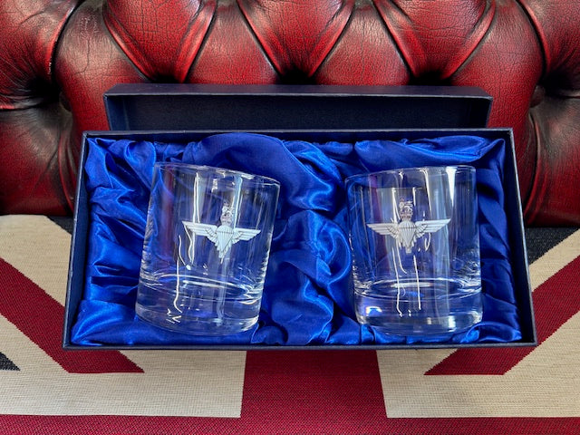 Tumbler Pair - Blue Silk Lined Gift Box