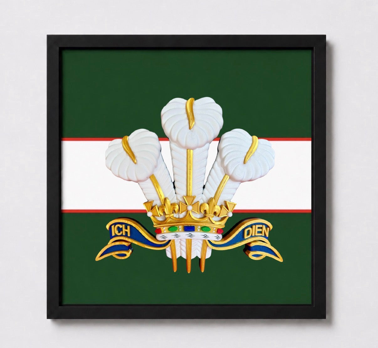 The Royal Regiment of Wales Cap Badge Display Frame | Officially Licensed