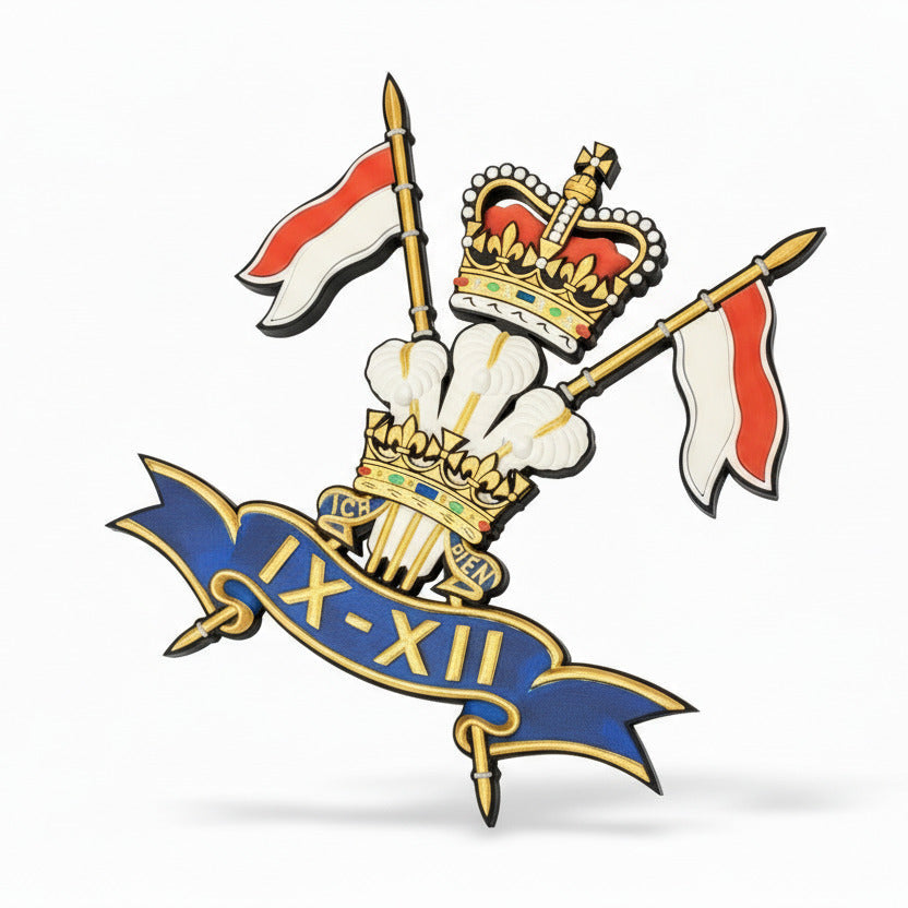 9th/12th Royal Lancers (Prince of Wales) 3D Printed Cap Badge