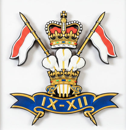 9th/12th Royal Lancers (Prince of Wales) 3D Printed Cap Badge