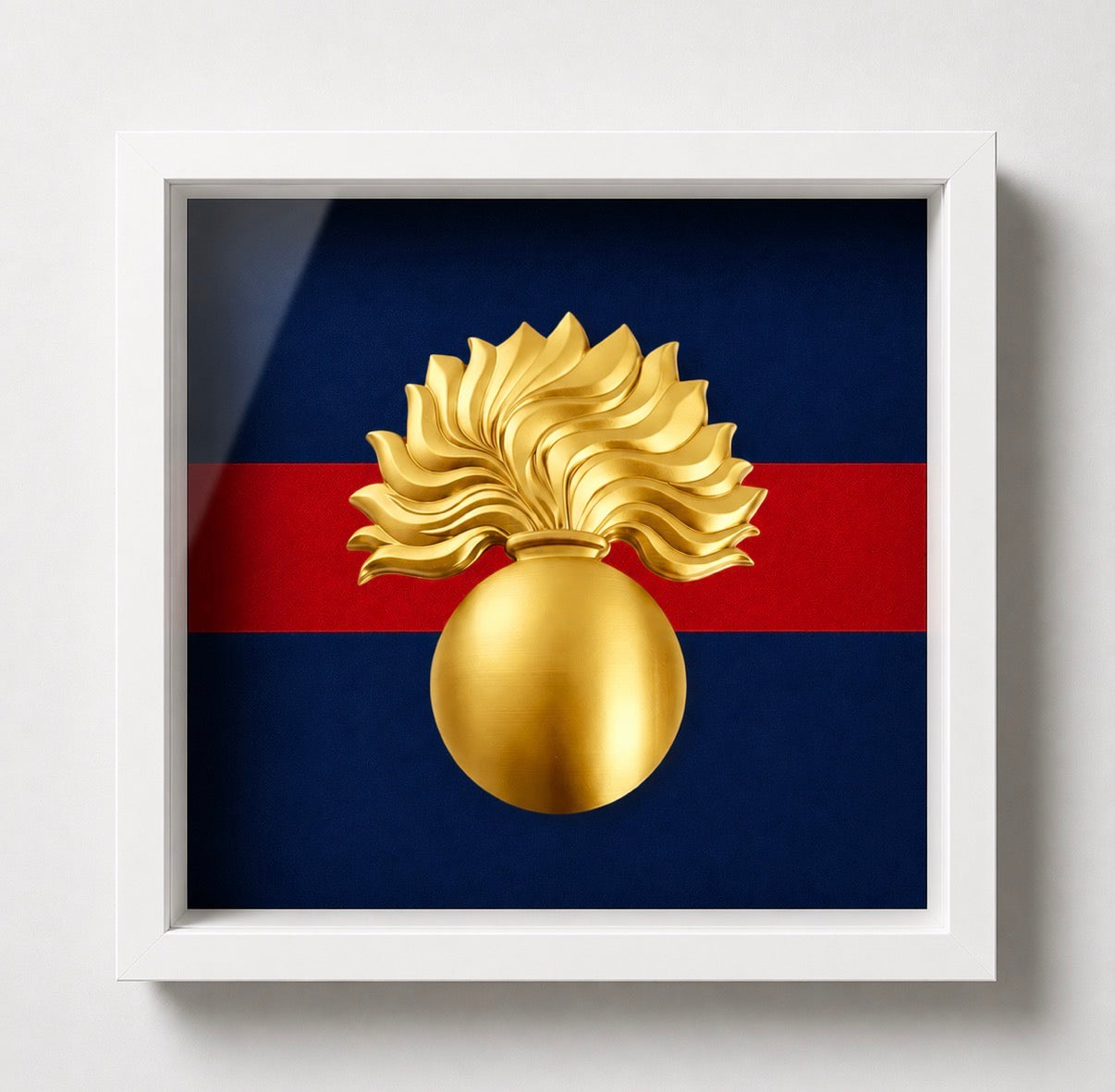 Grenadier Guards Grenade Cap Badge Display Frame | Officially Licensed