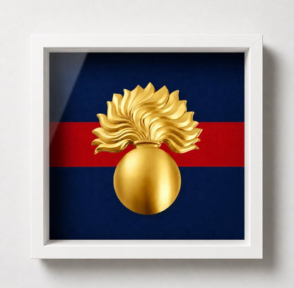 Grenadier Guards Grenade Cap Badge Display Frame | Officially Licensed