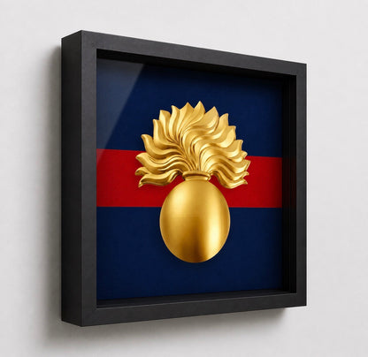 Grenadier Guards Grenade Cap Badge Display Frame | Officially Licensed