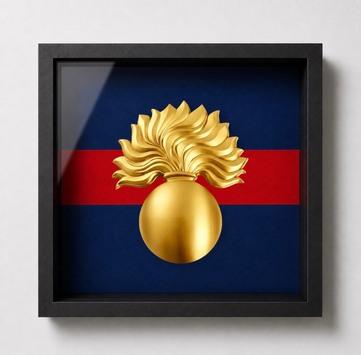 Grenadier Guards Grenade Cap Badge Display Frame | Officially Licensed