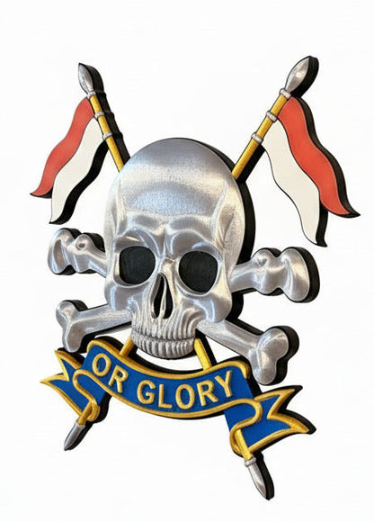 The Royal Lancers (Queen Elizabeth's Own) 3D Printed Cap Badge