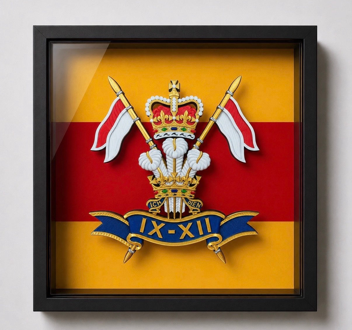 9th/12th Royal Lancers Cap Badge Display Frame | Official MOD-Licensed Gift