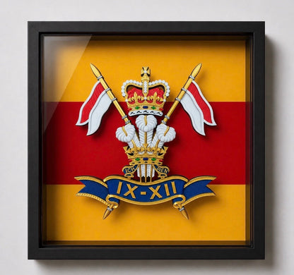 9th/12th Royal Lancers Cap Badge Display Frame | Official MOD-Licensed Gift