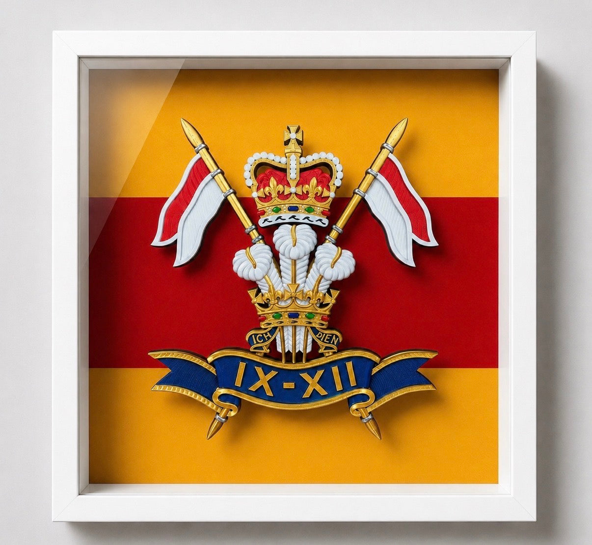 9th/12th Royal Lancers Cap Badge Display Frame | Official MOD-Licensed Gift