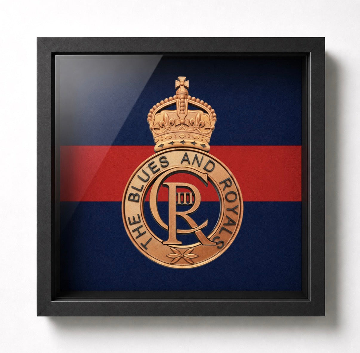 Blues and Royals Cap Badge Display Frame – King's Crown | Officially Licensed