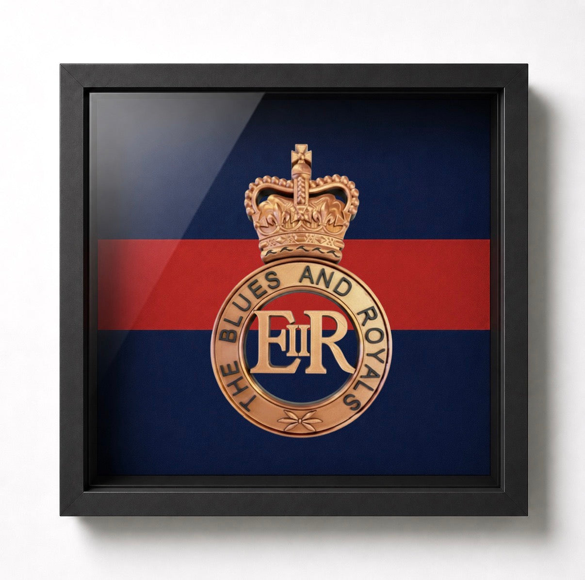 Blues and Royals Cap Badge Display Frame – Queen's Crown | Officially Licensed