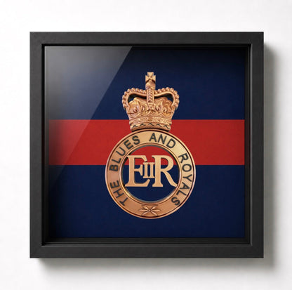 Blues and Royals Cap Badge Display Frame – Queen's Crown | Officially Licensed