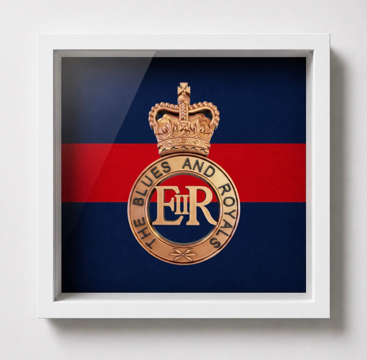Blues and Royals Cap Badge Display Frame – Queen's Crown | Officially Licensed