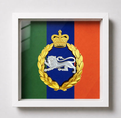 King's Own Royal Border Regiment Stable Belt Cap Badge Display Frame | Officially Licensed