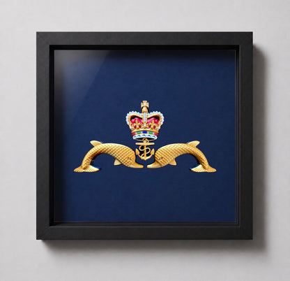 Royal Navy Submarine Service "Dolphins" Display Frame | Officially Licensed