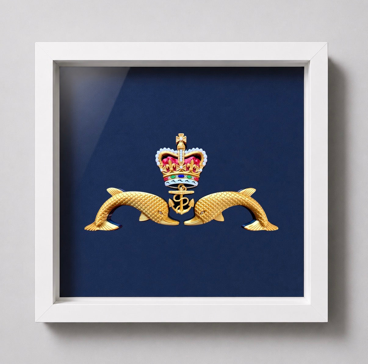Royal Navy Submarine Service "Dolphins" Display Frame | Officially Licensed