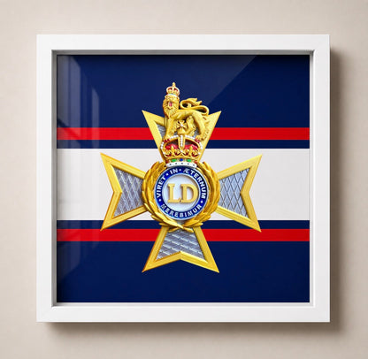 The Light Dragoons Cap Badge Display Frame – King's Crown | Officially Licensed