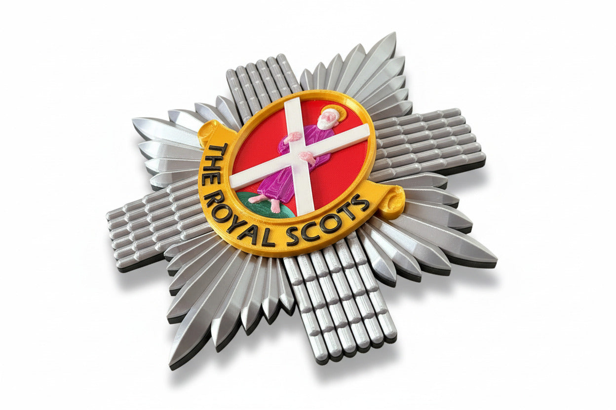 The Royal Scots (The Royal Regiment) 3D Printed Cap Badge