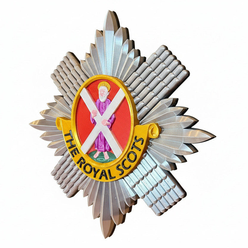 The Royal Scots (The Royal Regiment) 3D Printed Cap Badge
